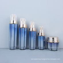 50ml 100ml 130ml Custom Logo Luxury Elegant High End Plastic Bottle Cosmetic Jars Pump Bottles for Cosmetics